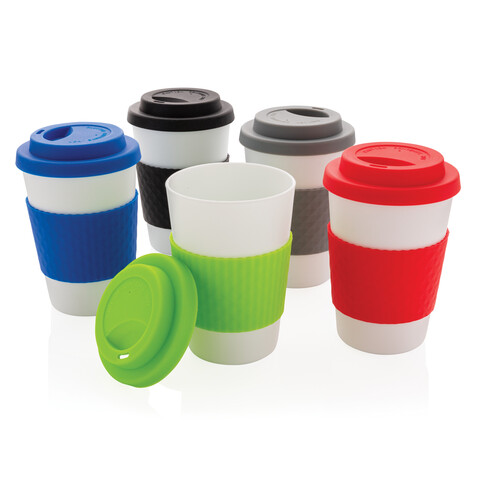Wiederverwendbarer Kaffeebecher 270ml rot bedrucken, Art.-Nr. P432.674