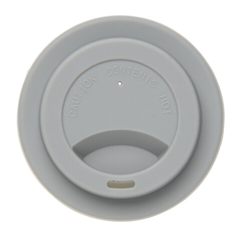 Wiederverwendbarer Kaffeebecher 270ml grau bedrucken, Art.-Nr. P432.672