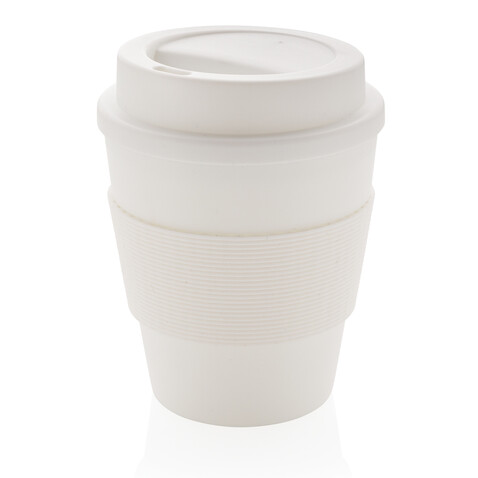 Wiederverwendbarer Kaffeebecher 350ml weiß bedrucken, Art.-Nr. P432.683