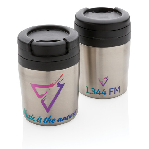 Coffee to go Becher silber bedrucken, Art.-Nr. P432.922