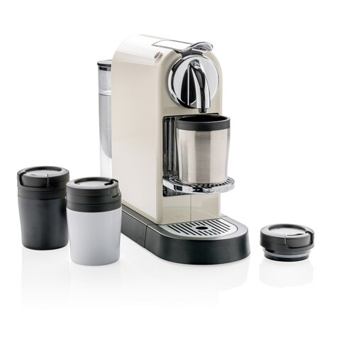 Coffee to go Becher silber bedrucken, Art.-Nr. P432.922