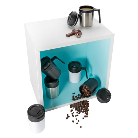 Coffee to go Becher silber bedrucken, Art.-Nr. P432.922