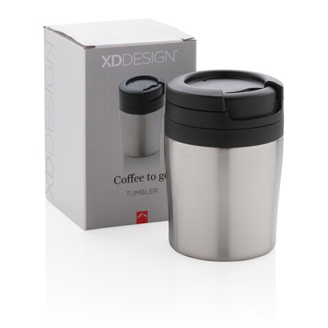 Coffee to go Becher silber bedrucken, Art.-Nr. P432.922