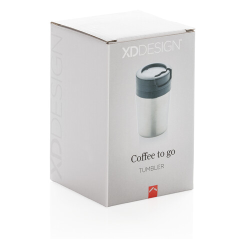 Coffee to go Becher silber bedrucken, Art.-Nr. P432.922