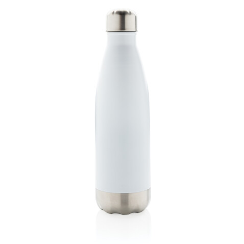 Vakuumisolierte Stainless Steel Flasche weiß bedrucken, Art.-Nr. P436.493