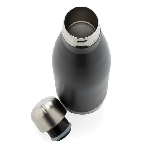Vakuumisolierte Stainless Steel Flasche schwarz bedrucken, Art.-Nr. P436.491