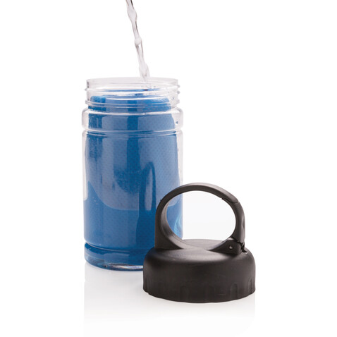 Kühlhandtuch blau bedrucken, Art.-Nr. P453.775