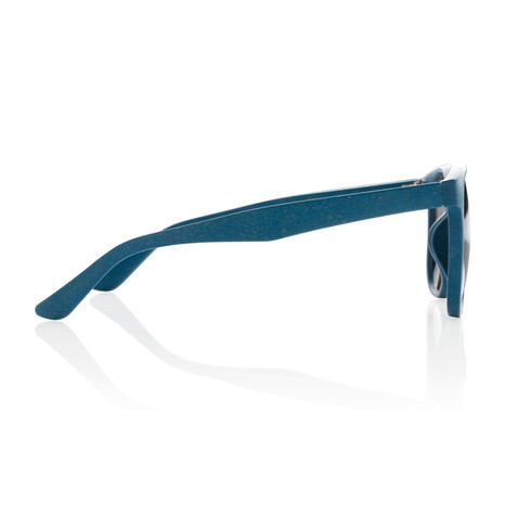 Weizenstroh Sonnenbrille blau bedrucken, Art.-Nr. P453.915