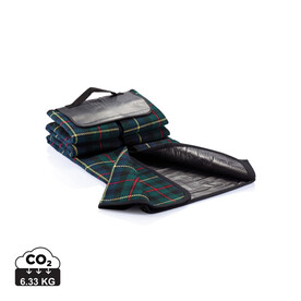 Tartan Picknickdecke schwarz bedrucken, Art.-Nr. P459.610