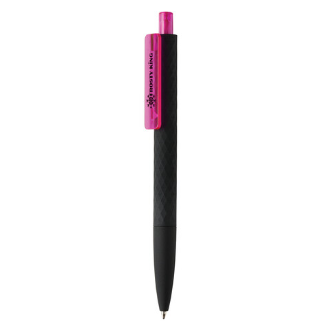 X3-Black mit Smooth-Touch rosa, schwarz bedrucken, Art.-Nr. P610.979