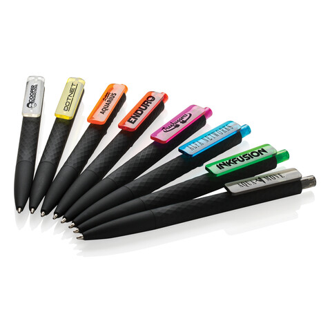 X3-Black mit Smooth-Touch hellblau, schwarz bedrucken, Art.-Nr. P610.975