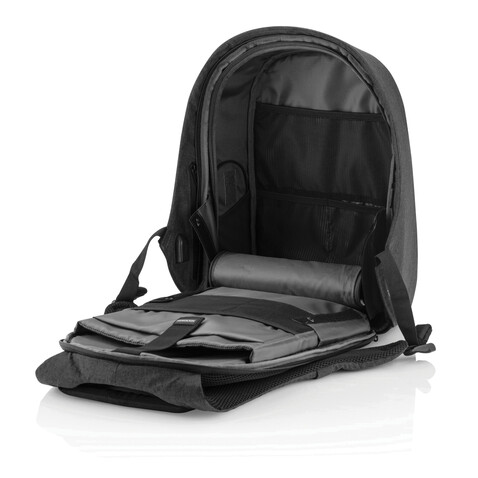 Bobby Hero Regular Anti-Diebstahl-Rucksack anthrazit, grau bedrucken, Art.-Nr. P705.291