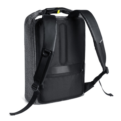 Urban schnitthemmender Anti-Diebstahl-Rucksack grau bedrucken, Art.-Nr. P705.642