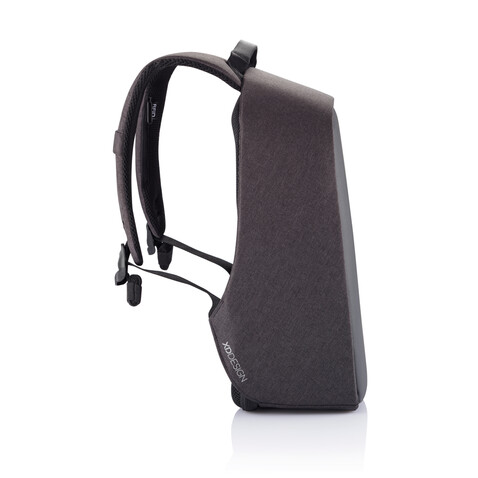 Bobby Hero Small Anti-Diebstahl-Rucksack anthrazit, grau bedrucken, Art.-Nr. P705.701