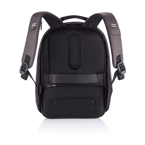Bobby Hero Small Anti-Diebstahl-Rucksack anthrazit, grau bedrucken, Art.-Nr. P705.701