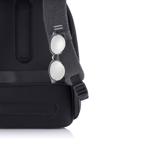 Bobby Hero Small Anti-Diebstahl-Rucksack anthrazit, grau bedrucken, Art.-Nr. P705.701