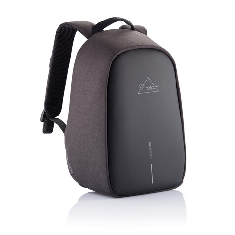 Bobby Hero Small Anti-Diebstahl-Rucksack anthrazit, grau bedrucken, Art.-Nr. P705.701
