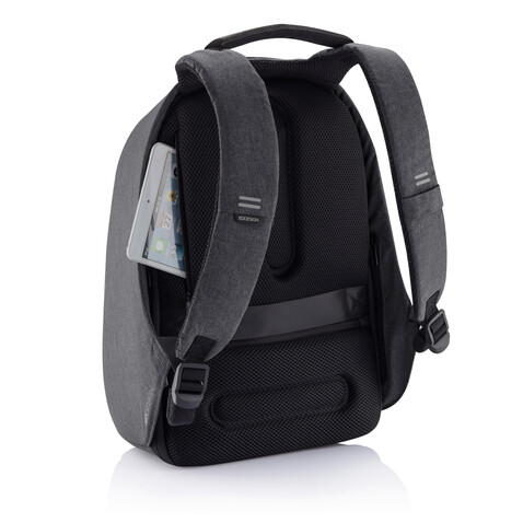 Bobby Hero XL Anti-Diebstahl-Rucksack anthrazit, grau bedrucken, Art.-Nr. P705.711