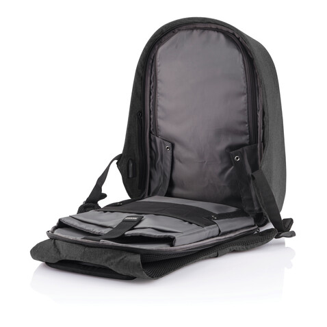 Bobby Hero XL Anti-Diebstahl-Rucksack anthrazit, grau bedrucken, Art.-Nr. P705.711