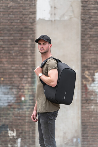 Bobby Hero XL Anti-Diebstahl-Rucksack anthrazit, grau bedrucken, Art.-Nr. P705.711