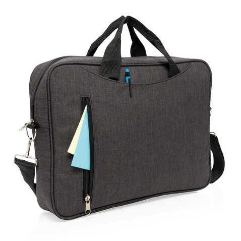 Basic 15” Laptop-Tasche anthrazit bedrucken, Art.-Nr. P730.021
