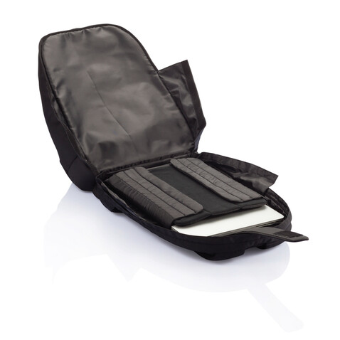 Universal Laptop Rucksack, PVC-frei schwarz bedrucken, Art.-Nr. P732.051