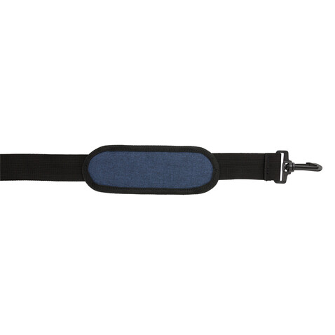 Trend 15” Laptoptasche navy blau, schwarz bedrucken, Art.-Nr. P732.345