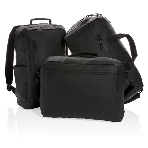 Fashion schwarzer 15.6&quot; Laptop-Rucksack, PVC-frei schwarz bedrucken, Art.-Nr. P760.131