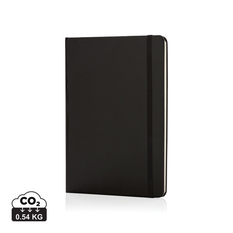 Basic Hardcover Notizbuch A5 schwarz bedrucken, Art.-Nr. P773.211