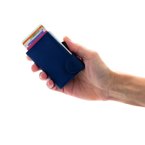 C-Secure RFID Kartenhalter und Geldbörse blau bedrucken, Art.-Nr. P850.515