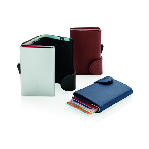 C-Secure RFID Kartenhalter und Geldbörse blau bedrucken, Art.-Nr. P850.515