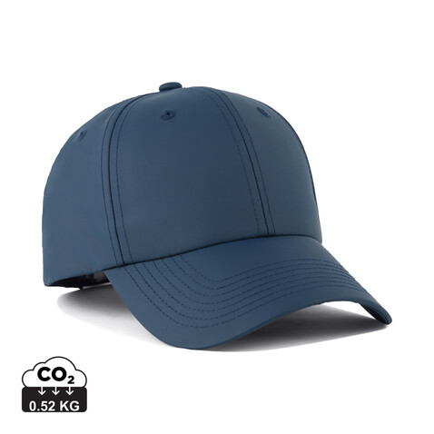 VINGA Baltimore AWARE™ Kappe aus recyceltem PET navy blau bedrucken, Art.-Nr. V453105
