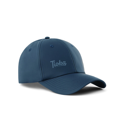 VINGA Baltimore AWARE™ Kappe aus recyceltem PET navy blau bedrucken, Art.-Nr. V453105
