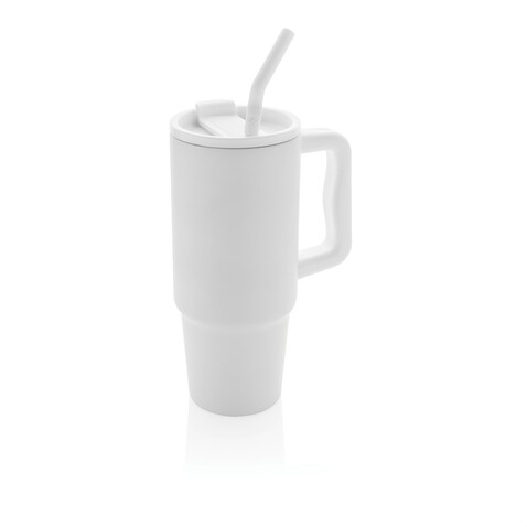 Embrace Deluxe Becher aus RCS recyceltem Edelstahl 900ml weiß bedrucken, Art.-Nr. P437.3003