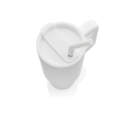Embrace Deluxe Becher aus RCS recyceltem Edelstahl 900ml weiß bedrucken, Art.-Nr. P437.3003