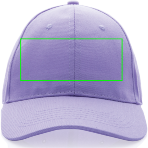 Impact 6 Panel Kappe aus 280gr rCotton mit AWARE™ Tracer lavender bedrucken, Art.-Nr. P453.460