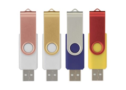 16GB USB-Stick Twister - Kombination bedrucken, Art.-Nr. LT26404-N0999