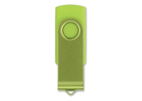 16GB USB-Stick Twister - Hellgrün bedrucken, Art.-Nr. LT26404-N0032
