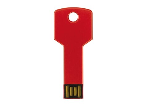8GB USB-Stick Schlüssel - Rot bedrucken, Art.-Nr. LT26903-N0021