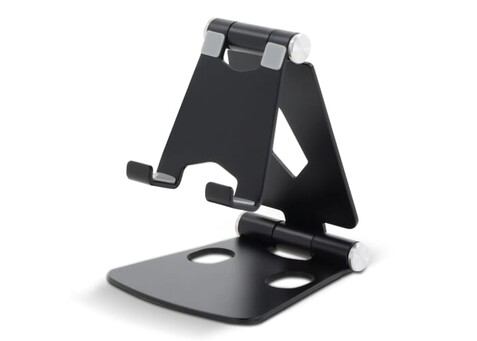 1207 | Foldable Smartphone Stand - Schwarz bedrucken, Art.-Nr. LT40310-N0002