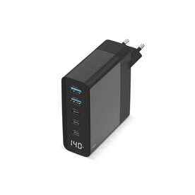 CH-1003 140W GaN Power Delivery Wall Charger - Schwarz bedrucken, Art.-Nr. LT40602-N0002