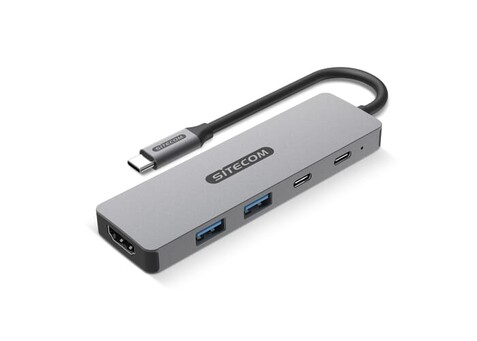 Sitecom CN-5502 5 in 1 USB-C Power Delivery Multiport Adapter - Grau bedrucken, Art.-Nr. LT40603-N0061