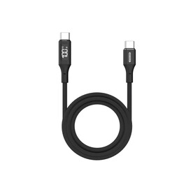 Sitecom CA-1005 USB-C to USB-C Power cable with LED display - Schwarz bedrucken, Art.-Nr. LT40604-N0002