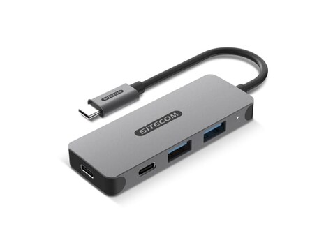 Sitecom CN-5010 USB-C to 2x USB-A + 2x USB-C Hub - Grau bedrucken, Art.-Nr. LT40605-N0061