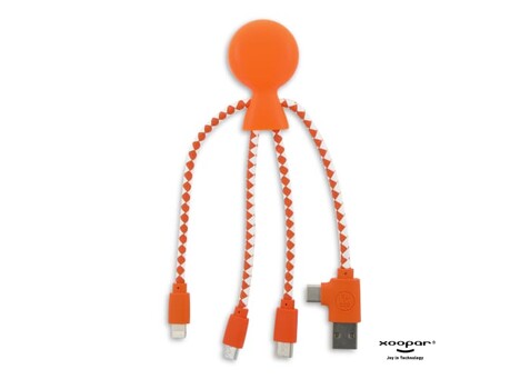 2081 | Xoopar Mr. Bio Charging cable - Orange bedrucken, Art.-Nr. LT41004-N0026