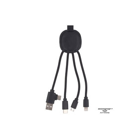 4000 | Xoopar Iné Smart Charging cable with NFC - Schwarz bedrucken, Art.-Nr. LT41013-N0002