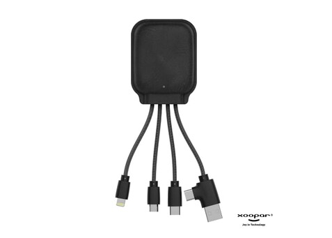 4001 | Xoopar Iné Gamma NFC Powerbank with Charging cables 3000mAh - Schwarz bedrucken, Art.-Nr. LT41014-N0002 4001 | Xoopar Iné Gamma NFC Powerbank with Charging cables 3000mAh - Schwarz bedrucken, Art.-Nr. LT41014-N0002