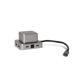 Xoopar Cubbi Hub - Hellgrau bedrucken, Art.-Nr. LT41314-N0062