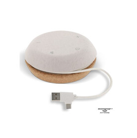 3189 | Xoopar Meetair Conference Speaker - Natur bedrucken, Art.-Nr. LT41712-N0094