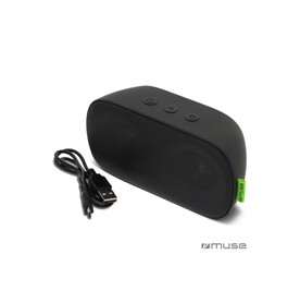 M-370 DJ | Muse 6W Bluetooth Speaker With Ambiance Light - Schwarz bedrucken, Art.-Nr. LT45802-N0002